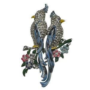 Core unique duette Brooch birds of paradise 2 brooches in one